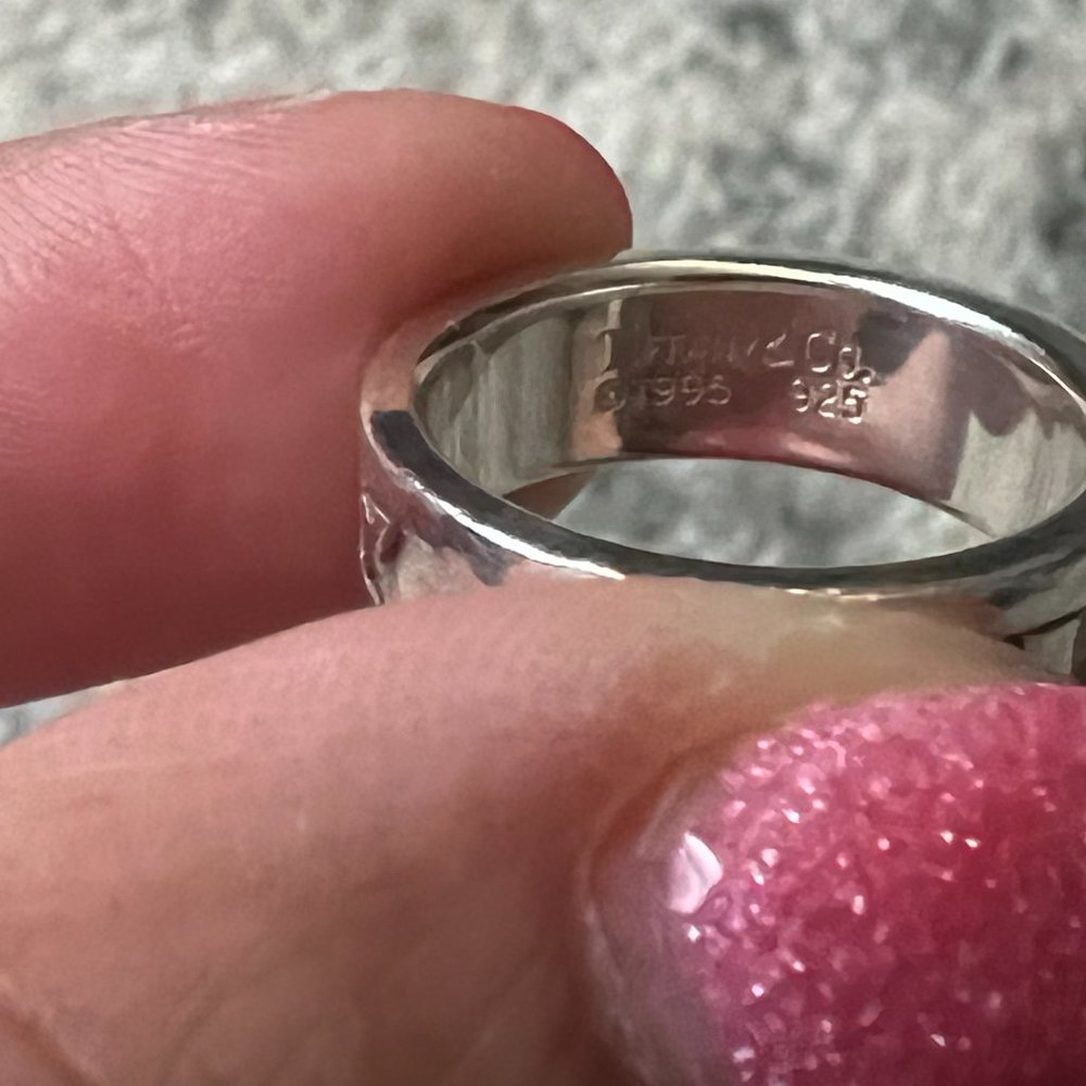 Tiffany & Co beautiful silver Atlas ring - Picture 11 of 11